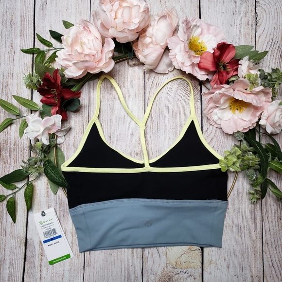 NWT Gaiam Athena Colorblock Medium-Impact Bralette - Picture 2 of 10